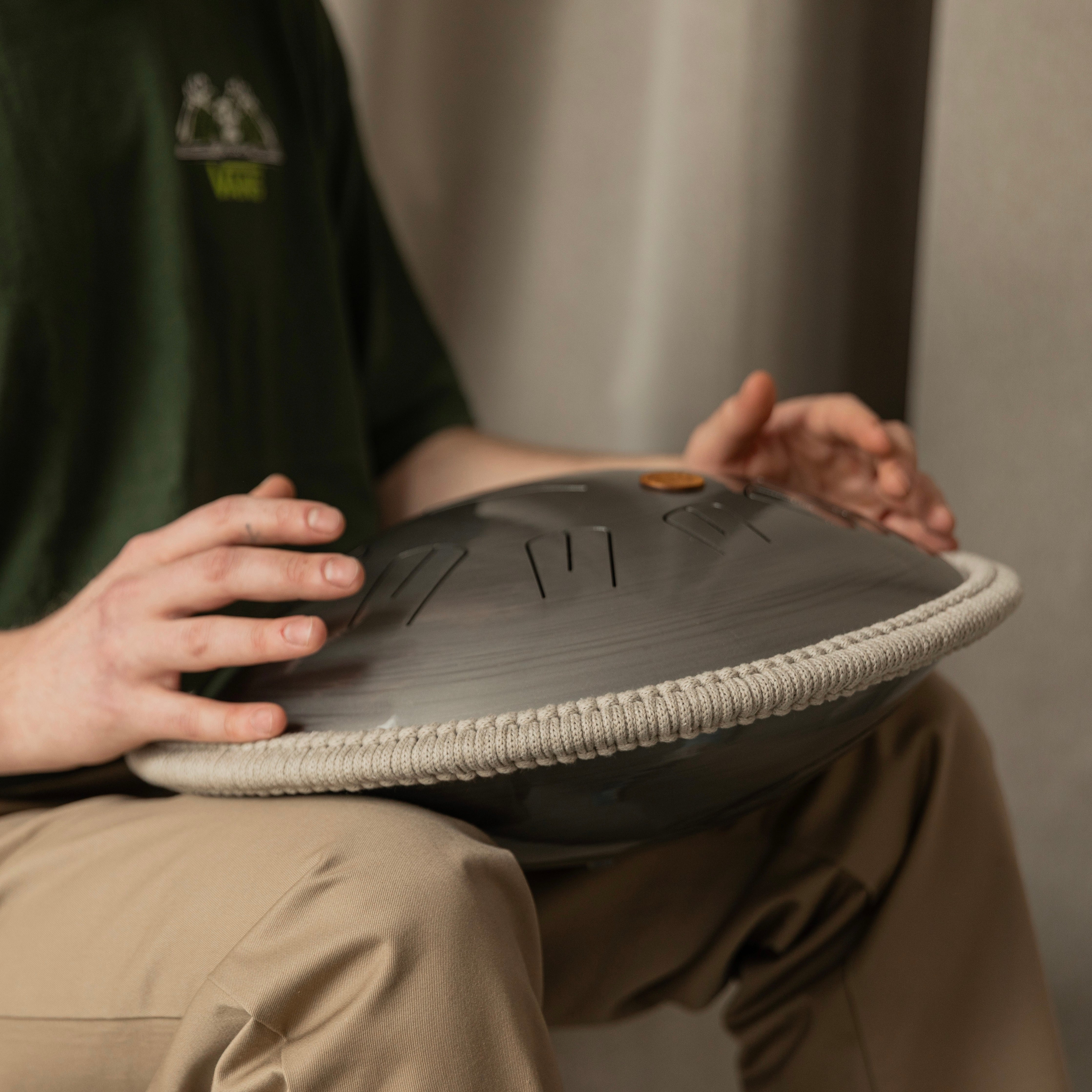 TONGUE DRUM 16" (40cm) - EMBER 9: Silver Flame